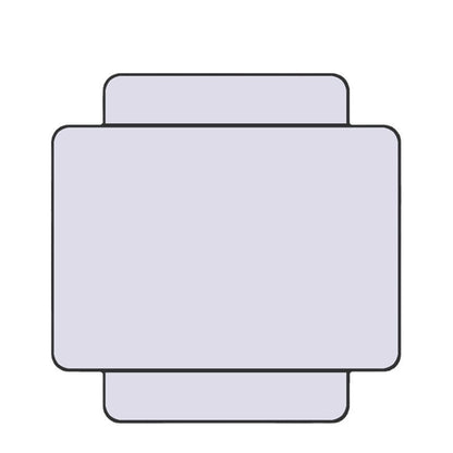 Double Sided Magnetic Metal Dry Erase Board Educational Toy 29cm 2