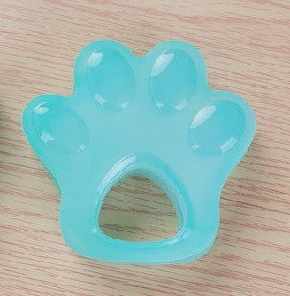 Silicone Teething Toy Paw Shape Baby Teether 7.6x7.5cm 9