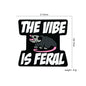 20Pcs Silicone Focal Beads Rat with The Vibe Is Feral Text 3
