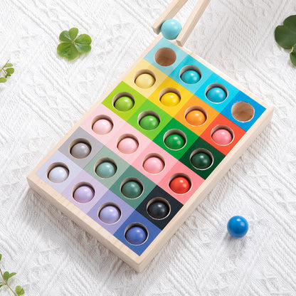 Wooden Color Sorting Montessori Toys for Toddlers 3