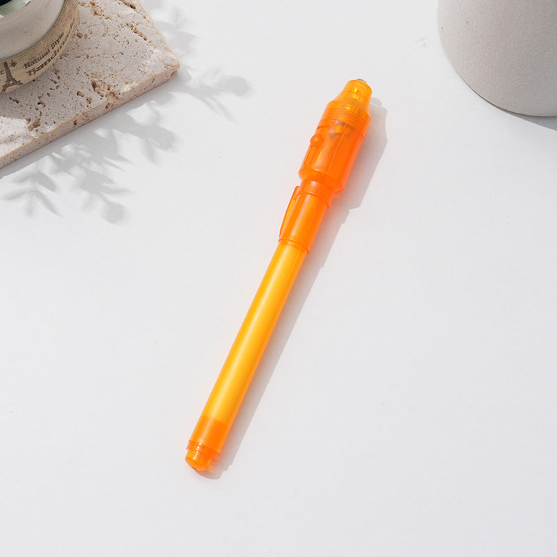 Multi Functional Sharp Tip LED Invisible Ink Pen Magic Light Toy 13cm 13