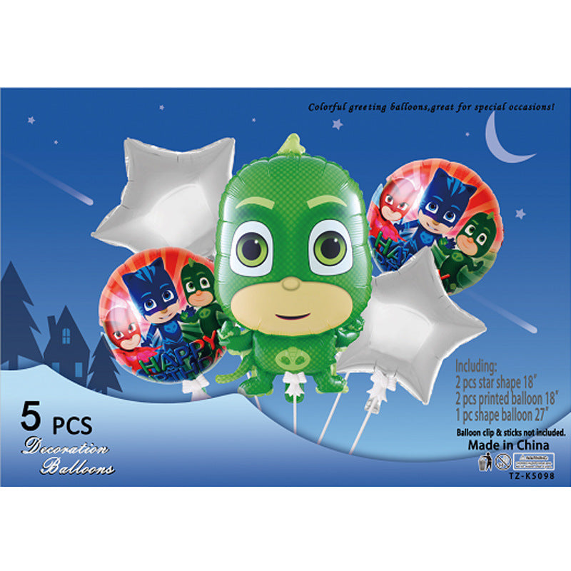 Cartoon Character Foil Balloon Set Kids Party Decoration 2 Sets 29