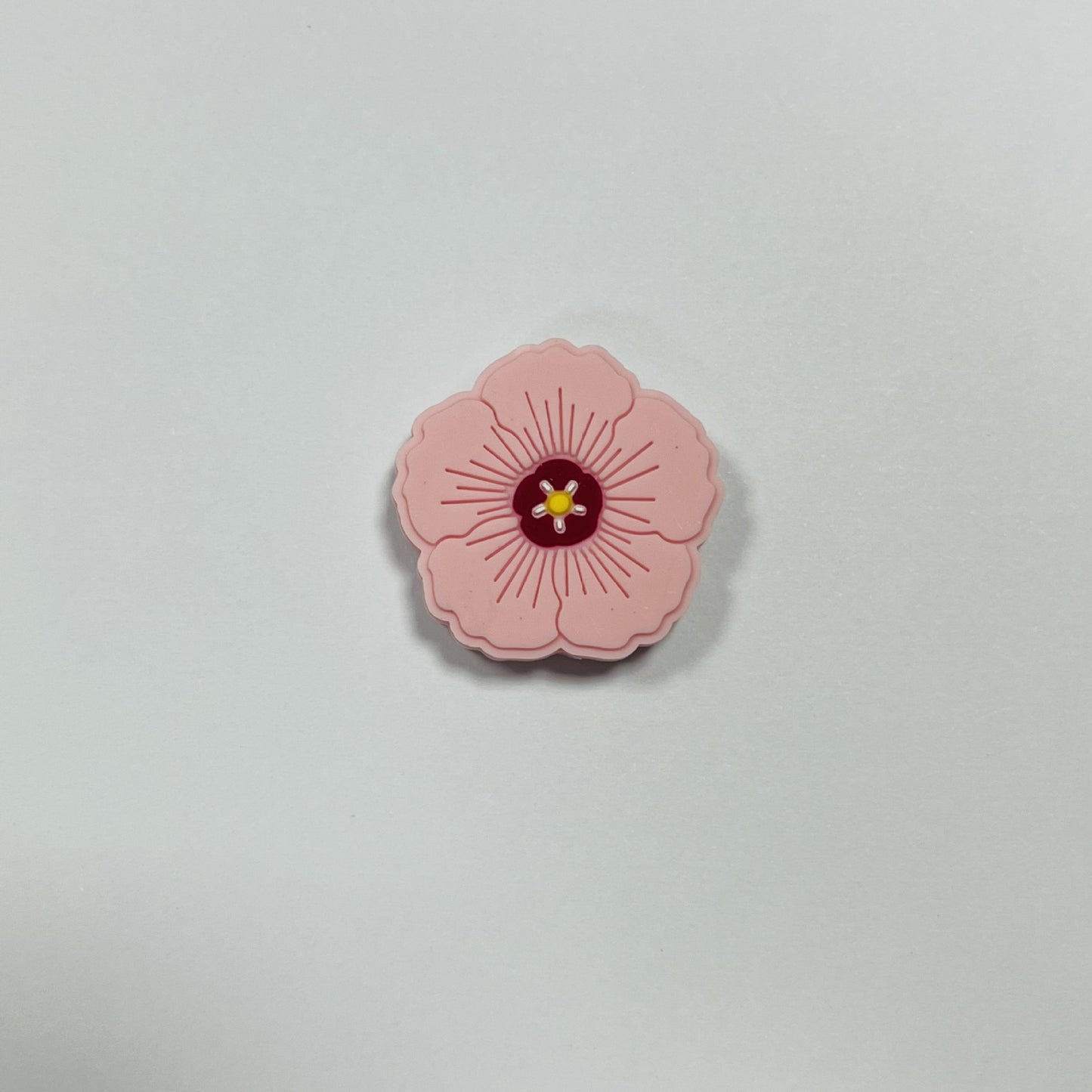 20Pcs Silicone Focal Beads Flower Macaroon Color Design 8