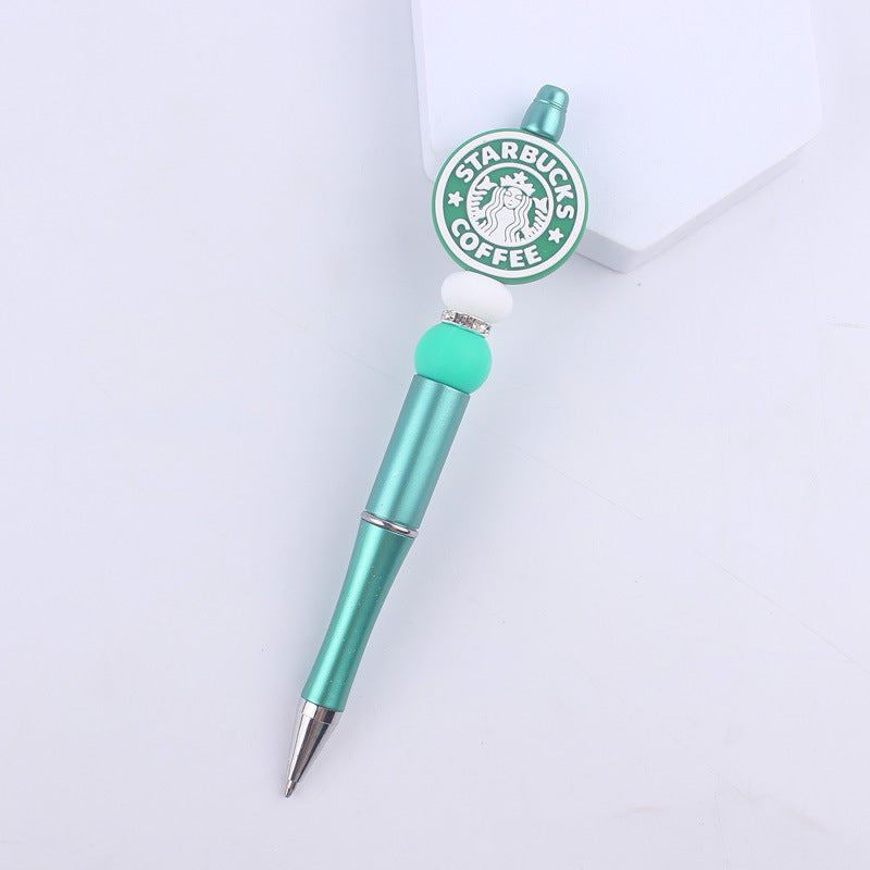 Cartoon Pattern Silicone Beaded Pens Handmade Novelty Pen Gift 8