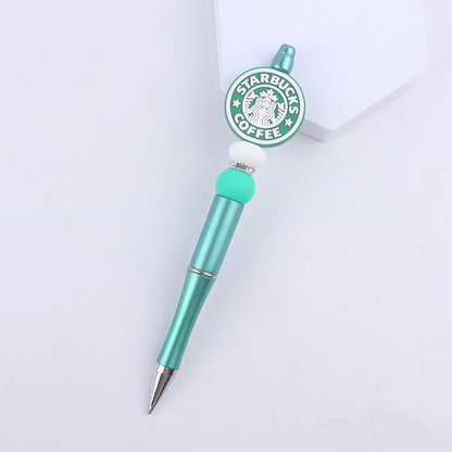 Cartoon Pattern Silicone Beaded Pens Handmade Novelty Pen Gift 8