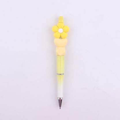 Daisy Flower Silicone Beaded Pens Ballpoint Novelty Handmade Gift 21