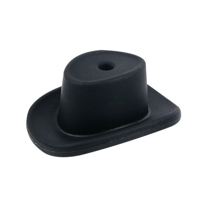 20pcs Silicone Focal Beads Cowboy Hat Shape Flat Design 5
