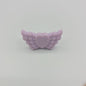 20pcs Silicone Focal Beads Wing Shape with Heart Center 35