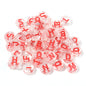 100pcs Letter Acrylic Beads Transparent Candy Color DIY Bracelet Making 21