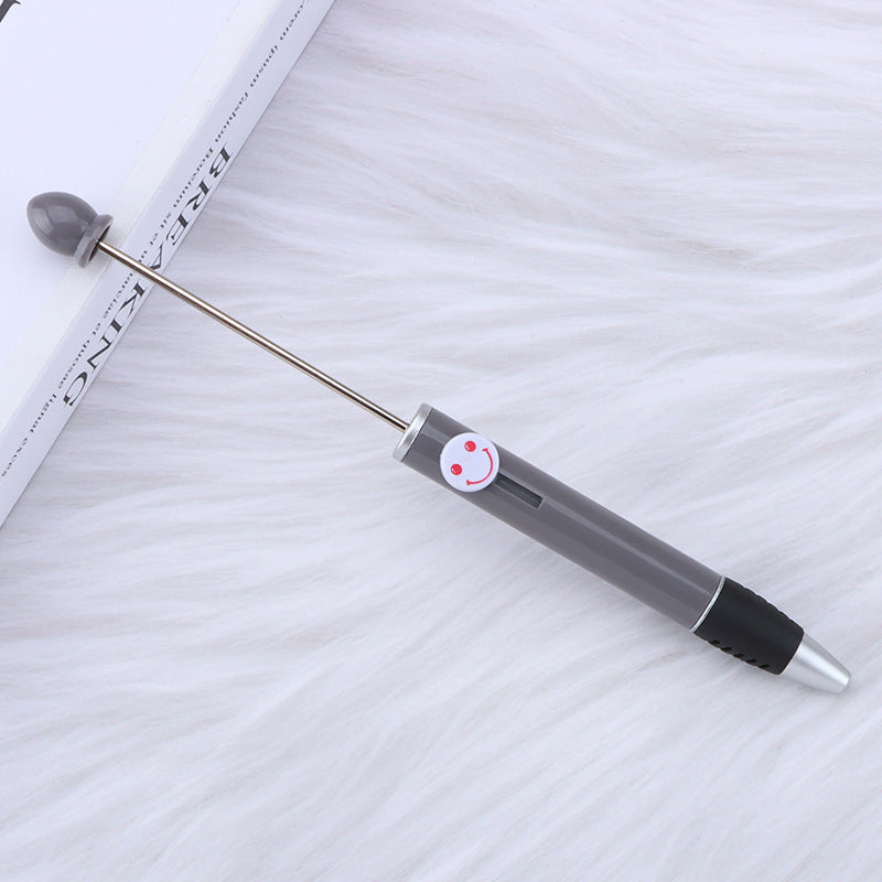 Creative Diy Printable Logo Happy Expression Plastic Beadable Ballpoint Pen 10