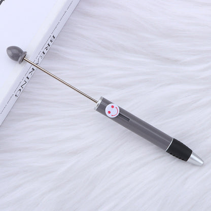 Creative Diy Printable Logo Happy Expression Plastic Beadable Ballpoint Pen 10
