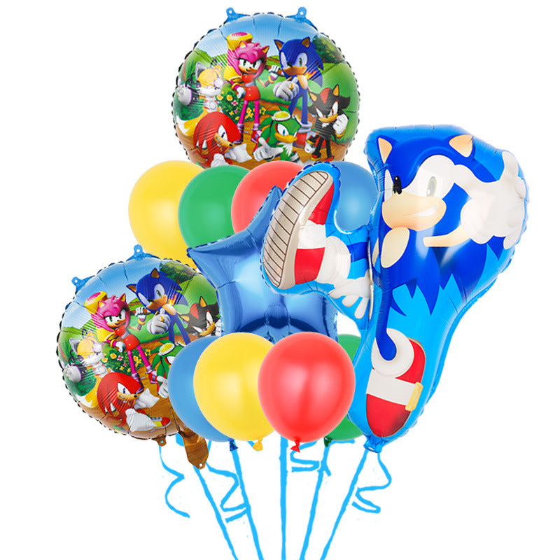 Sonic Foil Balloon Set Birthday Party Decoration 22pcs 17