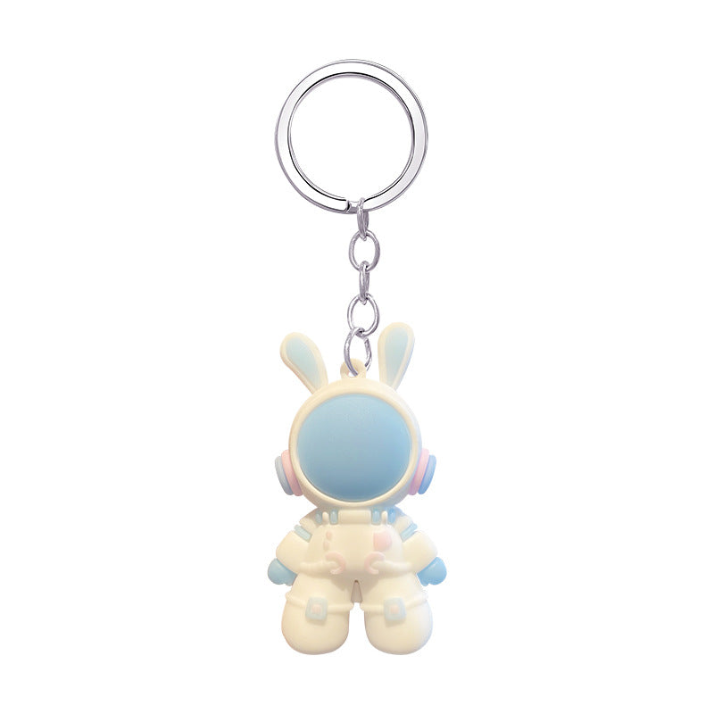 Cartoon Space Rabbit PVC Keychain Zinc Alloy Charm 5