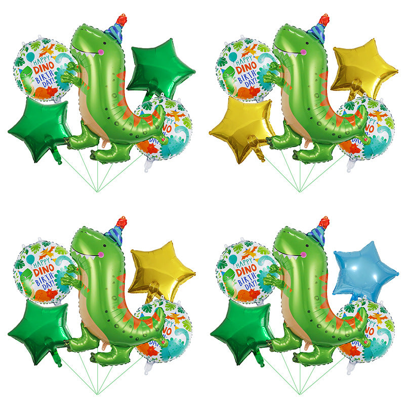 Dinosaur Foil Balloon Set Birthday Party Decoration 1Set 2
