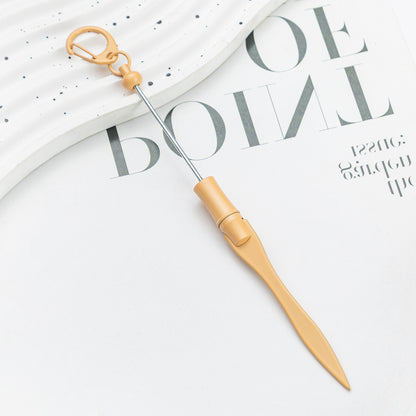 Beadable Letter Opener Metal DIY Craft Supplies 18.4cm Keychain 10
