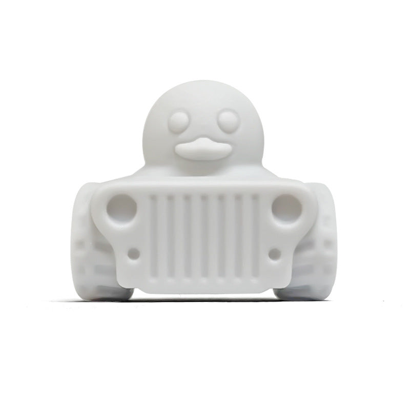 20Pcs Silicone 3D Focal Beads Tank Duck Front Facing Design 6