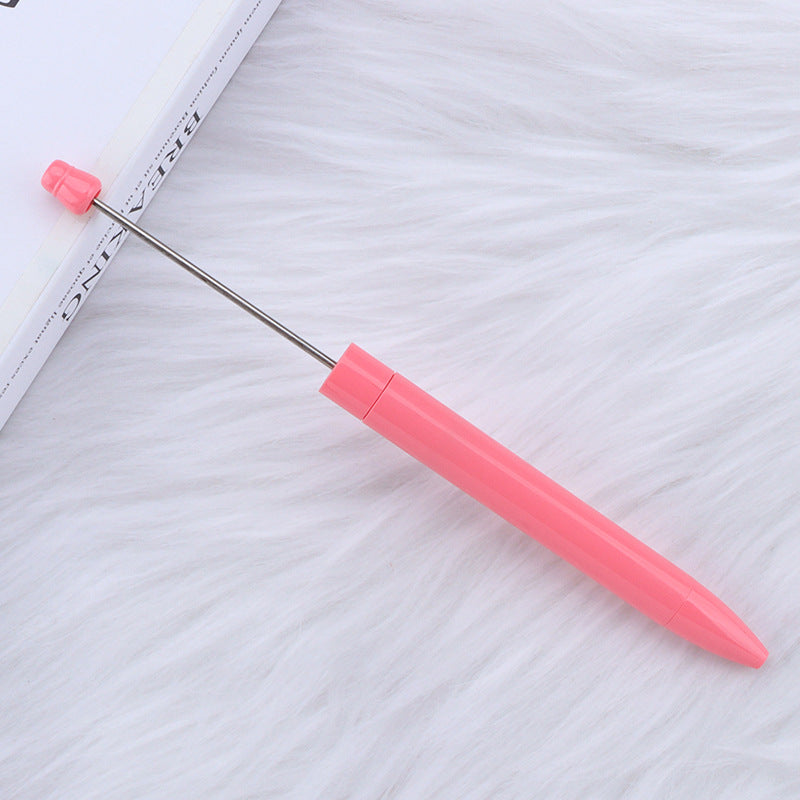 Long Creative Plastic Beadable Ballpoint Pens DIY Craft Supplies 24