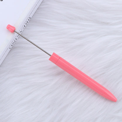 Long Creative Plastic Beadable Ballpoint Pens DIY Craft Supplies 24