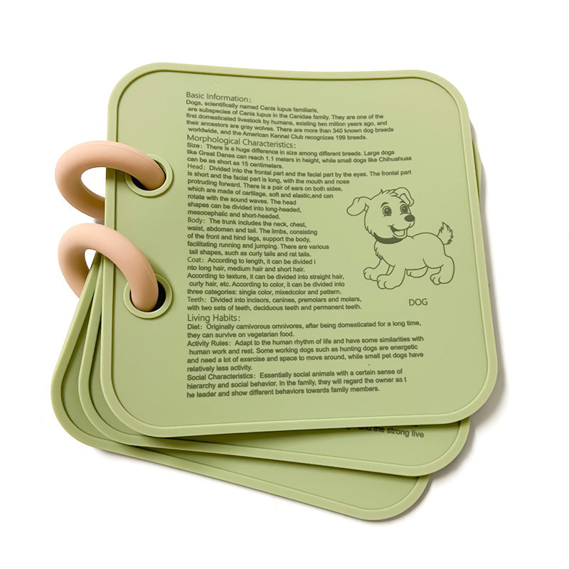 Silicone Baby Finger Training Flip Page Bath Teether
