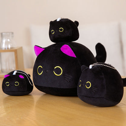 Black Cat Plush Pillow Stuffed Animal Soft Doll 10-70cm 2