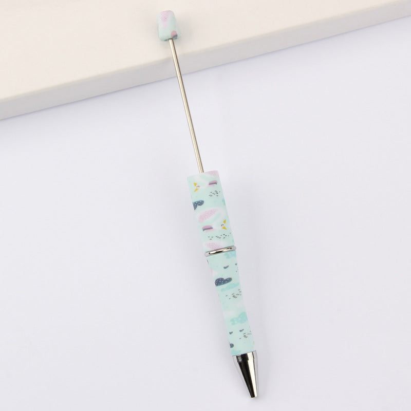 Printed Pattern Beadable Ballpoint Pens DIY Craft Supplies 24