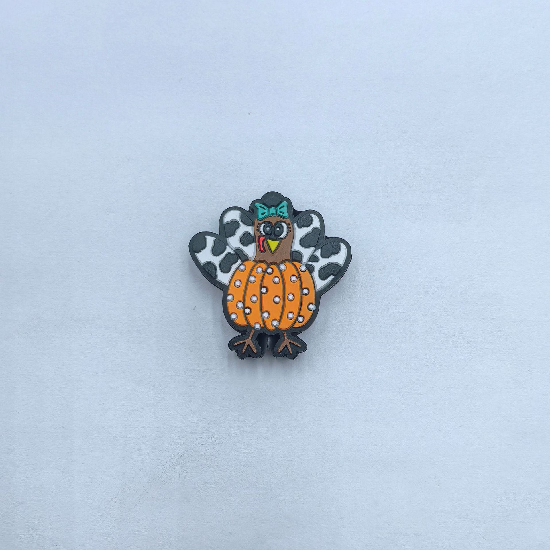 20Pcs Silicone Focal Beads Halloween Pumpkin Series Various Designs 4