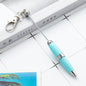 Portable Metal Beadable Pen Keychain Ballpoint Pens DIY Craft Supplies 22