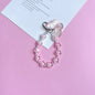 Flower Butterfly Acrylic Beaded Wristlet Keychain Charm 14