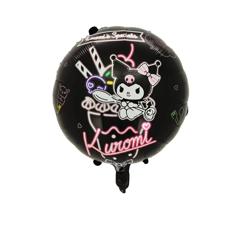 Sanrio Kuromi Melody Foil Balloons Birthday Party Decoration 5pcs 25