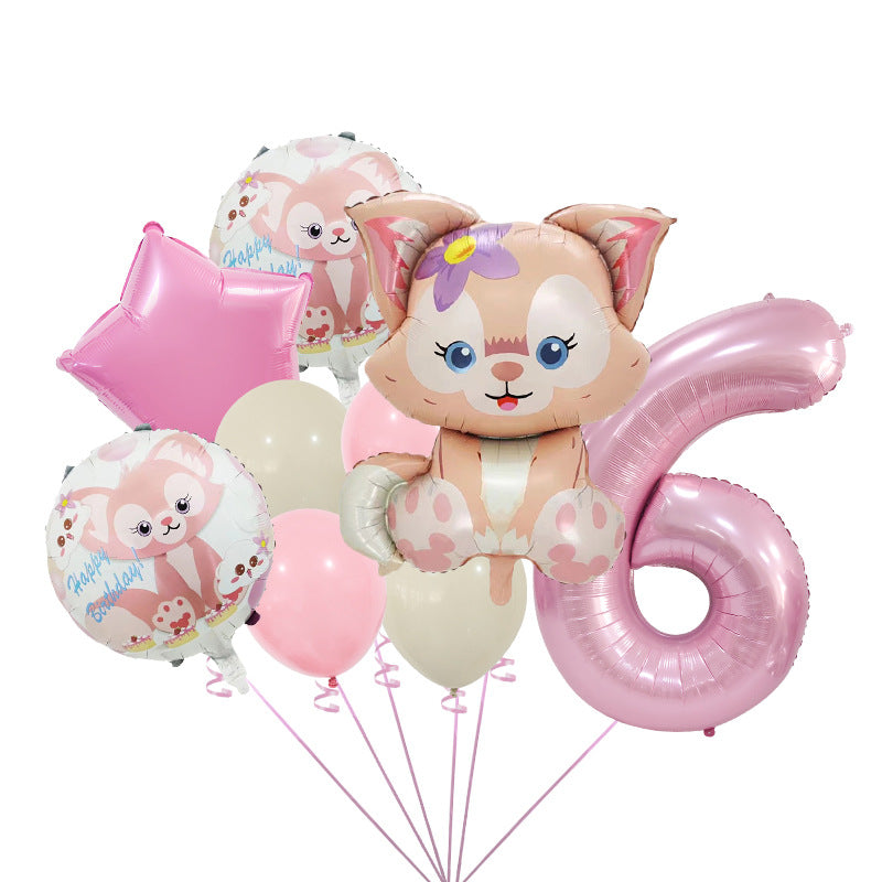 StellaLou Bunny Foil Balloon Birthday Party Decoration Set 20