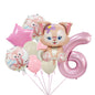 StellaLou Bunny Foil Balloon Birthday Party Decoration Set 20