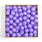 50pcs 16mm Colored Round Wooden Beads Jewelry Making DIY Craft 10