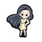 Silicone Focal Beads Cartoon Princess Sitting Pose 13