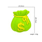 20Pcs Silicone 3D Focal Beads Simulation Money Bag With Dollar Sign 2