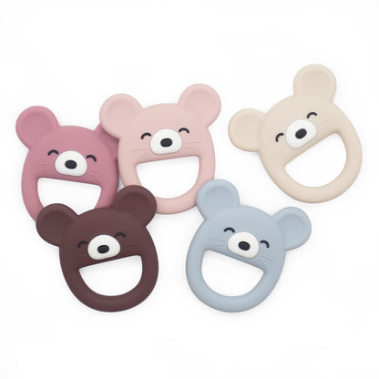 Silicone Baby Teething Toy Mouse Shape 10 Pieces Set 5