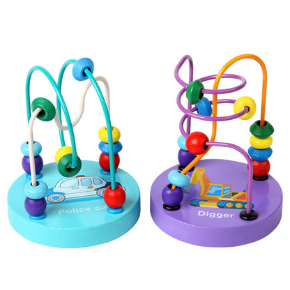 Wooden Mini Animal Bead Maze Educational Toy for Toddlers