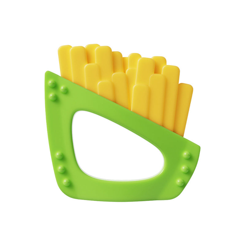Silicone Fries Cartoon Snacks Baby Teething Toy for Infant 16