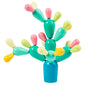 Wooden Cactus Balance Building Blocks Montessori Toys 7