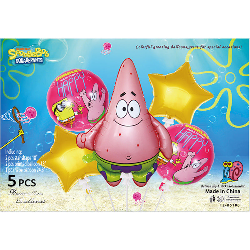 Cartoon Character Foil Balloon Set Kids Party Decoration 2 Sets 31