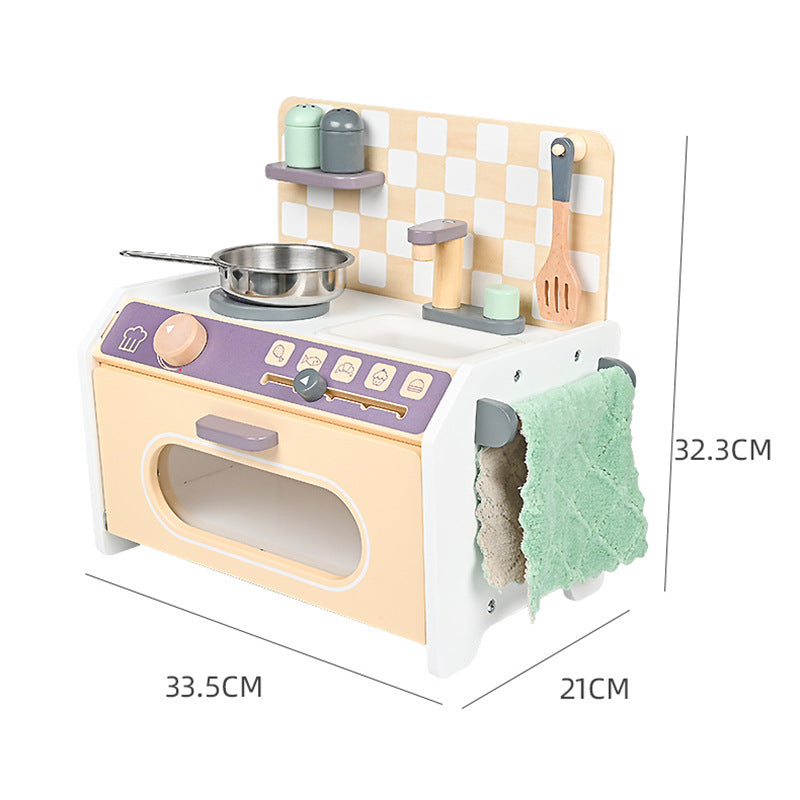 Wooden Pretend Play Kitchen Toy Mini Playset