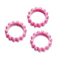 10Pcs 42mm Balsam Pear Ring Lace Acrylic Beads UV Scratch Resistant 15