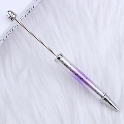 UV Plating Starry Sky Sequins Gradient Beadable Ballpoint Pens DIY Craft Supplies 17
