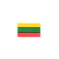 20pcs Silicone Focal Beads Flag Rectangular Shape 13