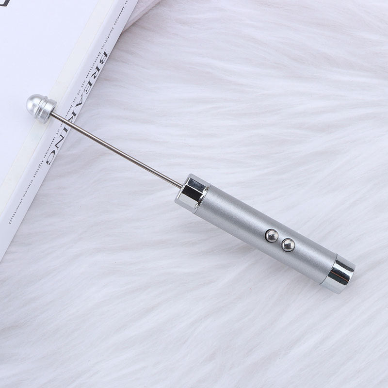 Beadable Flashlight Aluminum Alloy LED Infrared Banknote Verification DIY 9