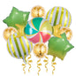 Birthday Crown Foil Balloon Set Party Decoration 9pcs 14