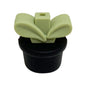 20Pcs Silicone 3D Focal Beads Flowerpot Grass With Leaf Detail 25