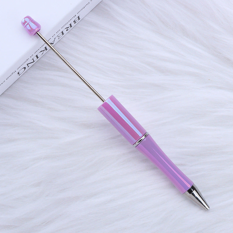 Handle Gradient Color Beadable Ballpoint Pens DIY Rainbow Opal Craft Supplies 10