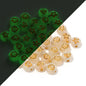 100 Pack Glow In The Dark Flat Round Letter Heart Acrylic Beads Bracelet Accessories 18