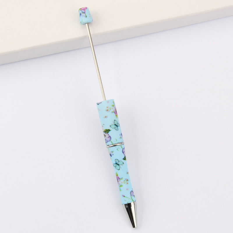 Printed Pattern Beadable Ballpoint Pens DIY Craft Supplies 42