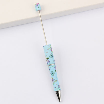Printed Pattern Beadable Ballpoint Pens DIY Craft Supplies 42